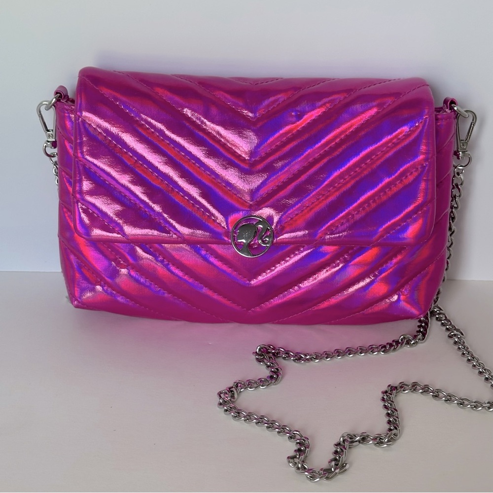 Barbie pink Quilted Chain Shoulder Bag NWT